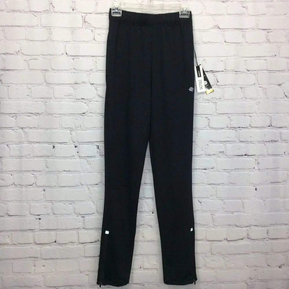 Zelos Conditioning Pants Men's Sz S Black Athleisure Workout Activewear Sports